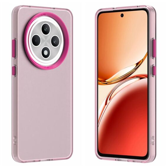 Per OPPO Reno12 F 4G Candy PC Hybrid TPU Custodia antiurto per telefono (rosso)