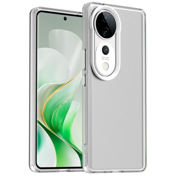Per vivo S19 Pro Candy PC Hybrid TPU antiurto Custodia per telefono (bianco)