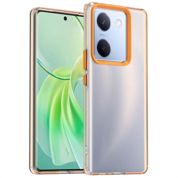 Per vivo Y200 Pro Candy PC Hybrid TPU antiurto Custodia per telefono (arancione)