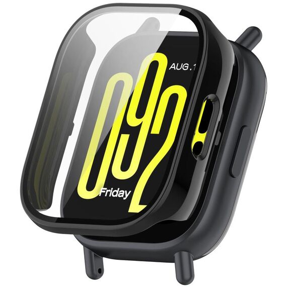 Per Redmi Watch 5 Active Tempered Film Custodia protettiva per orologio PC integrata (nero)