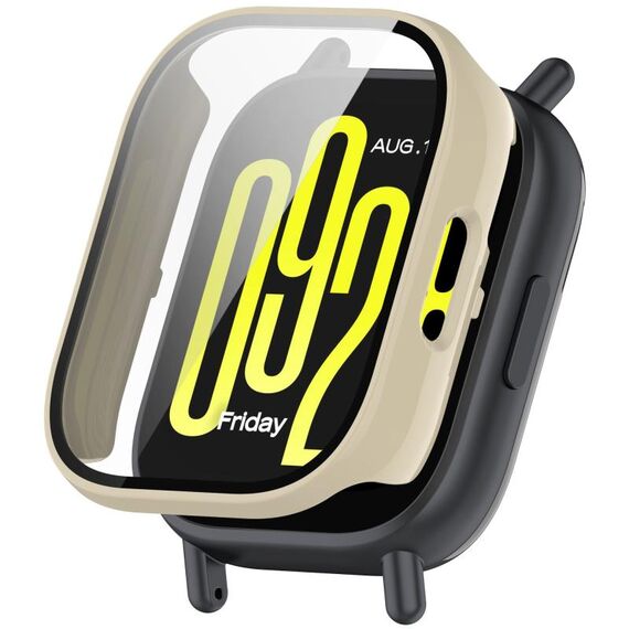 Per Redmi Watch 5 Active Tempered Film Custodia protettiva per orologio PC integrata (bianco avorio)