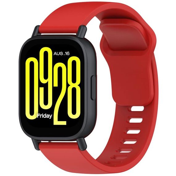 Per Redmi Watch 5 Active Youth Version cinturino in silicone a sgancio rapido tinta unita (rosso)