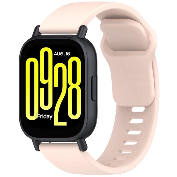 Per Redmi Watch 5 Active Youth Version cinturino in silicone a sgancio rapido tinta unita (rosa chiaro)