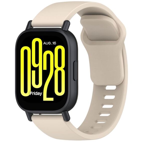 Per Redmi Watch 5 Active Youth Version cinturino in silicone a sgancio rapido tinta unita (bianco avorio)
