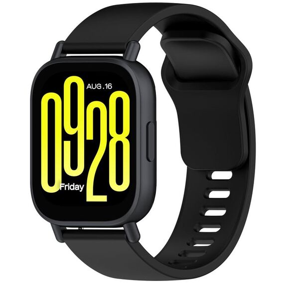 Per Redmi Watch 5 Lite Youth Version cinturino in silicone a sgancio rapido tinta unita (nero)