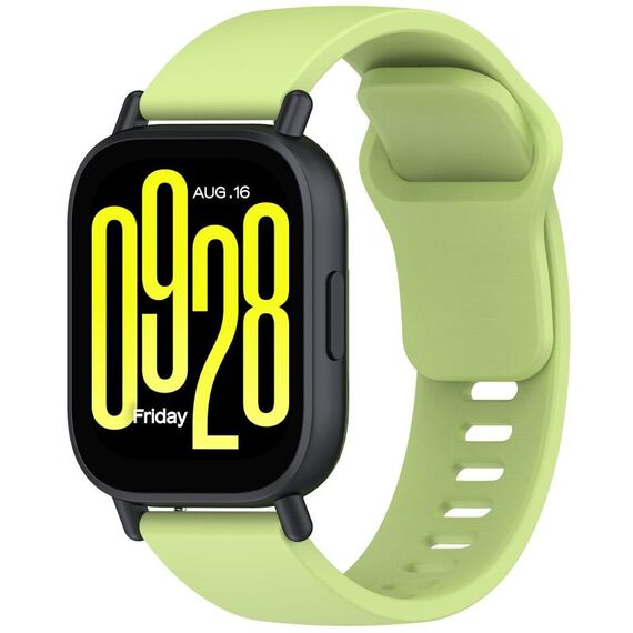 Per Redmi Watch 5 Lite Youth Version cinturino in silicone a sgancio rapido tinta unita (lime)