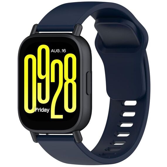 Per Redmi Watch 5 Lite Youth Version cinturino in silicone a sgancio rapido tinta unita (blu inchiostro)