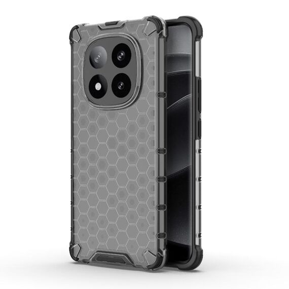 Per Redmi Note 14 Pro+ 5G Custodia antiurto a nido d'ape per telefono (nero)