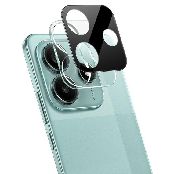 Per Redmi Note 14 5G imak Pellicola per lente in vetro integrata ad alta definizione Versione nera