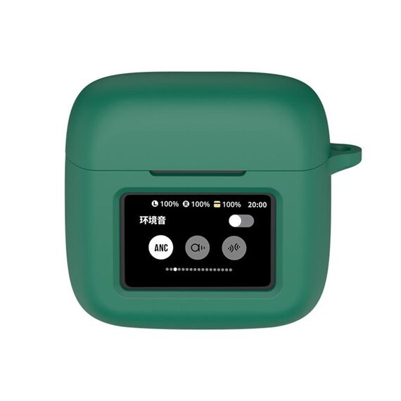 Per JBL Tour Pro 3 Custodia protettiva in silicone per auricolari wireless (verde scuro)