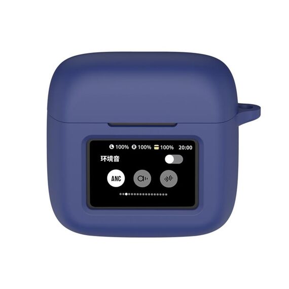 Per JBL Tour Pro 3 Custodia protettiva in silicone per auricolari wireless (blu scuro)