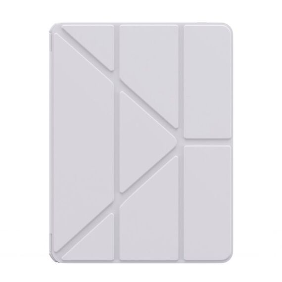For iPad Pro 11 2024 Baseus Minimalist Series Y-shaped Tri-fold Leather Tablet Case(Grey)