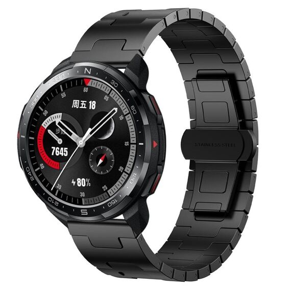 For Honor Watch GS Pro Titanium Alloy 22mm Metal Watch Band(Black)