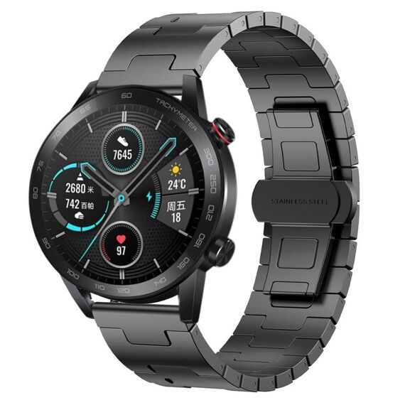 For Honor Magic Watch 2 46mm Titanium Alloy 22mm Metal Watch Band(Titanium Color)