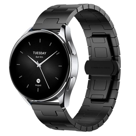For Xiaomi Watch S2 Titanium Alloy 22mm Metal Watch Band(Black)