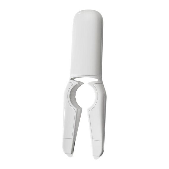 Apribottiglie multifunzione in acciaio inox per cucina e uso domestico 2 in 1 (bianco)
