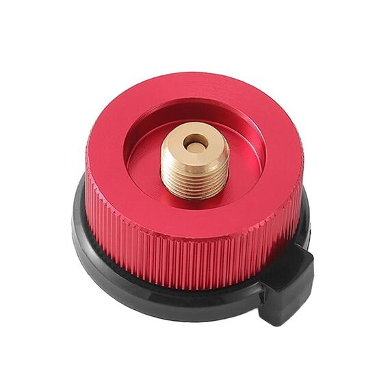 Outdoor Camping Gas Cylinder Adapter Stove Connector Closed Snap Gas Canister Converter, Color: Large Red