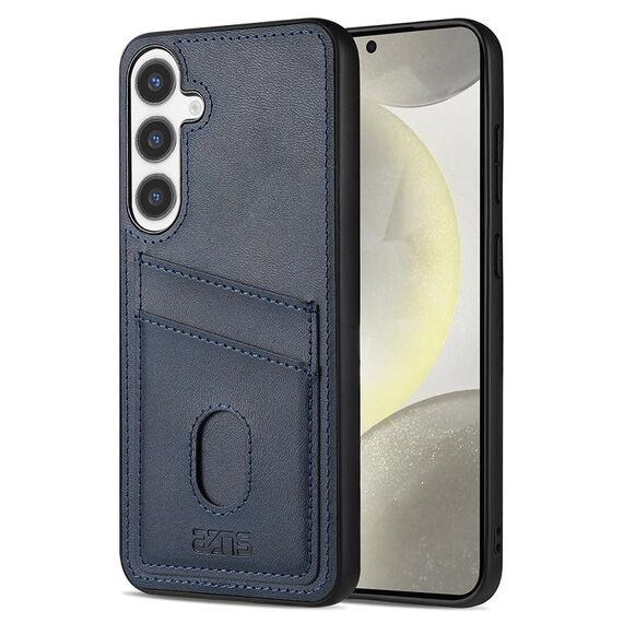 Per Samsung Galaxy S24 5G AZNS K1 Series Card Slot Business Phone Case (Blu)