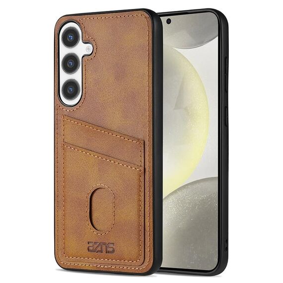 Per Samsung Galaxy S24+ 5G AZNS K1 Series Card Slot Business Phone Case (giallo)