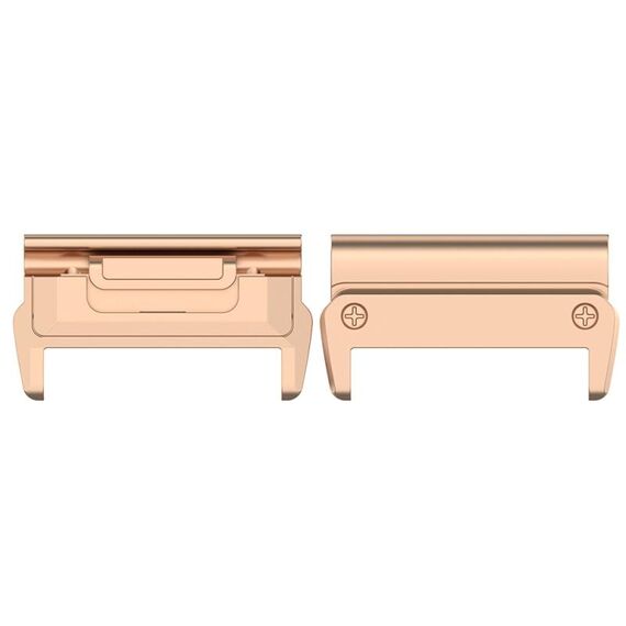 For Garmin 26mm 1 Pair Metal Head Adapter Watch Band Quick Release Connector(Rose Gold)