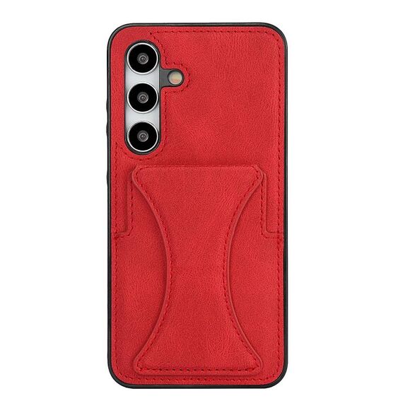 Per Samsung Galaxy S24 FE 5G Custodia protettiva antiurto ultrasottile con supporto (rosso)