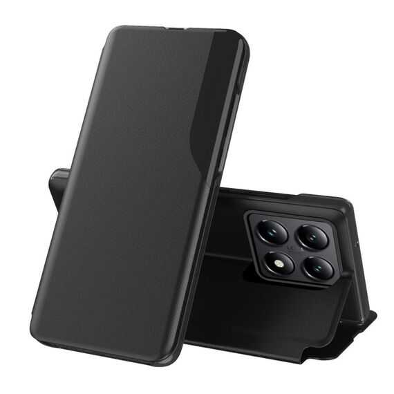 Per Xiaomi 14T Attraction Flip Holder Custodia in pelle per telefono (nero)