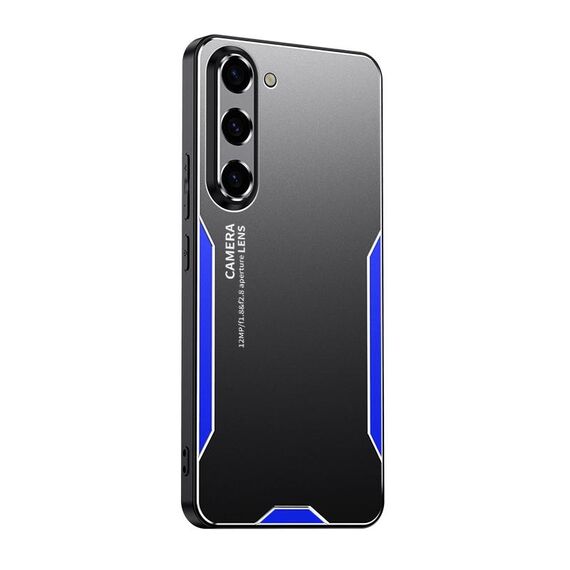 Per Samsung Galaxy S23+ 5G Blade Series Custodia per telefono in metallo ibrida in TPU (blu)