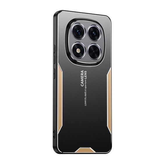 Per Xiaomi Redmi Note 14 Pro+ 5G Blade Series TPU Hybrid Metal Phone Case (Oro)