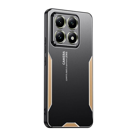 Per Xiaomi 14T Blade Series TPU Hybrid Metal Phone Case (Oro)