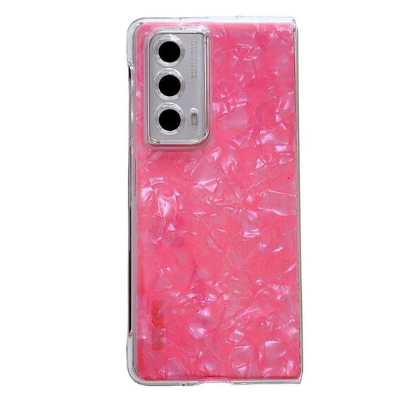 Custodia per telefono For Honor Magic Vs2 Pearlescent Shell Texture (rosso)