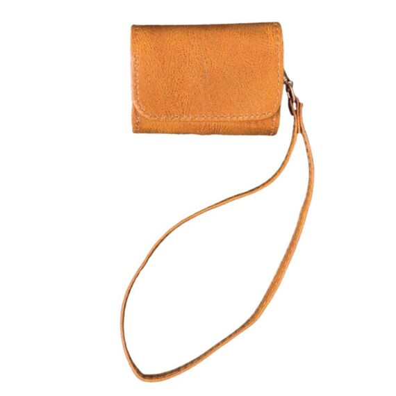 Per AirPods 4 Custodia antiurto in PU con texture in pelle di mucca (marrone)