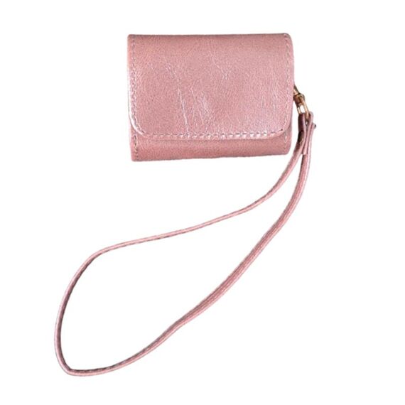 Per AirPods 3 Custodia antiurto in PU con texture in pelle di mucca (rosa)