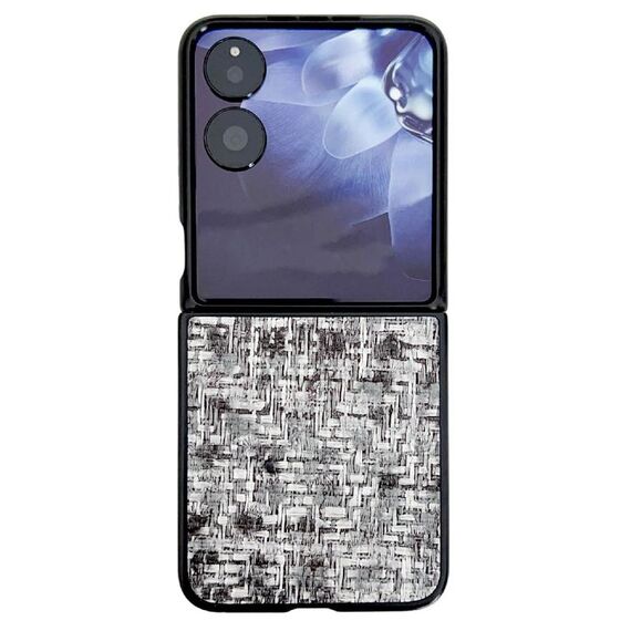 For Xiaomi Mix Flip Illusory Color Weaving Texture Phone Case(Black)