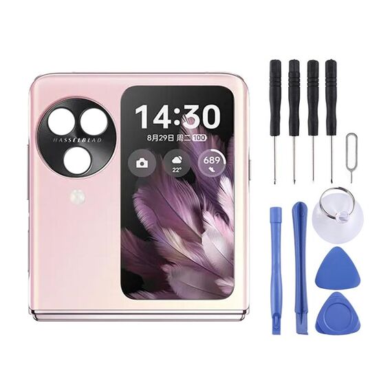 Per OPPO Find N3 Flip Schermo LCD secondario originale con digitalizzatore assemblaggio completo (rosa)