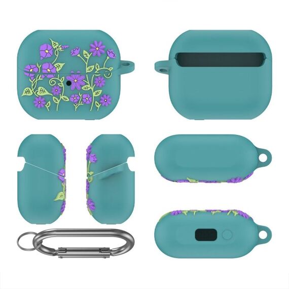 Per Samsung Galaxy Buds 3 / 3 Pro L11 Epoxy Violet Bluetooth Auricolare Custodia protettiva in silicone (verde)