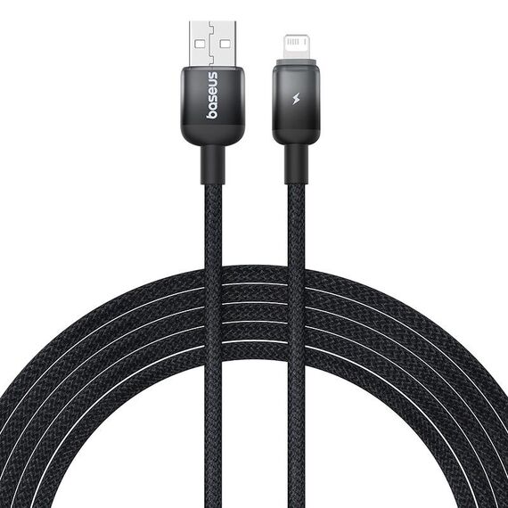 Cavo di ricarica rapida Baseus Discolor Series 2.4A USB a 8 pin, lunghezza cavo: 2 m (nero)