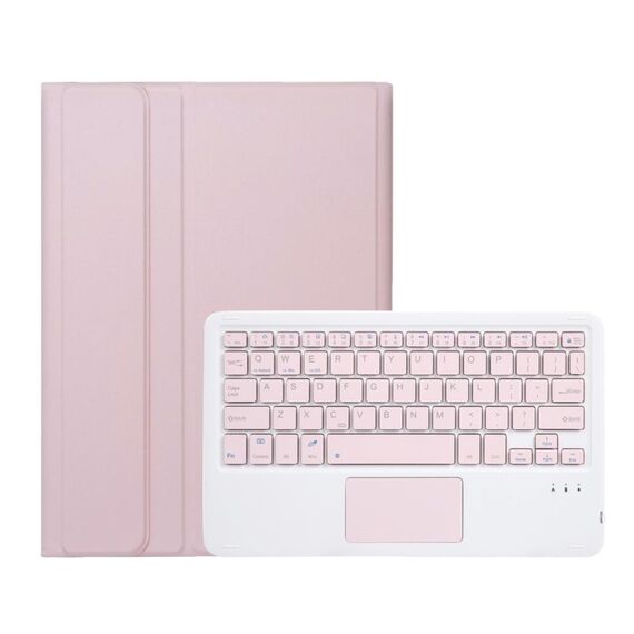 For Honor Pad X8a / X9 2024 AH25-A Ultra-thin Detachable Bluetooth Keyboard Leather Tablet Case with Touchpad(Pink White)