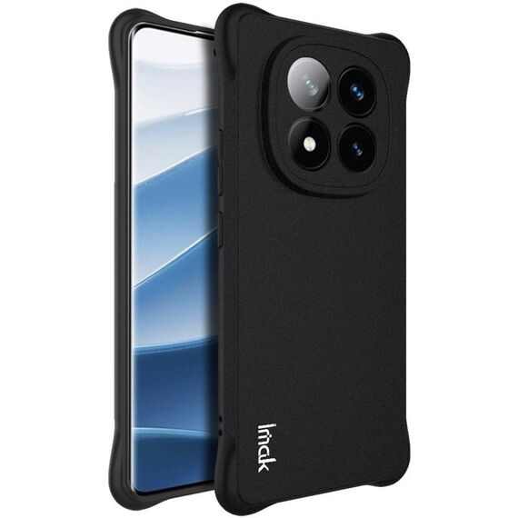 Per Redmi Note 14 Pro+ 5G Custodia per telefono in TPU antiurto con airbag imak (nero opaco)