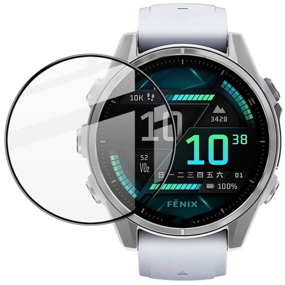 Per Garmin fenix 8 AMOLED 43mm imak Plexiglass HD Pellicola protettiva per orologio