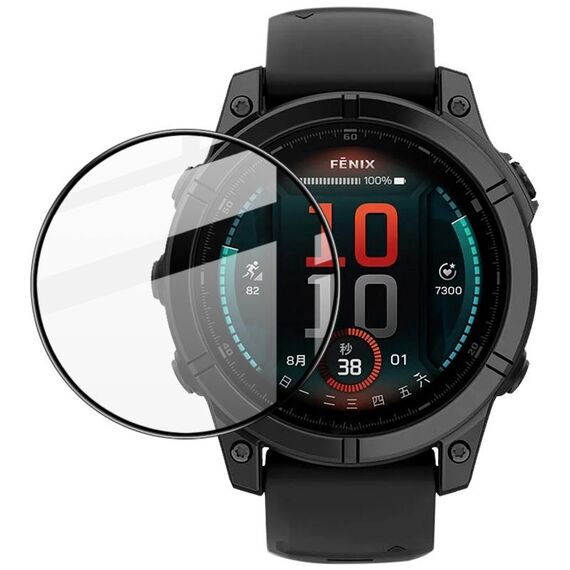 Per Garmin fenix E 47mm imak Plexiglass HD Pellicola protettiva per orologio