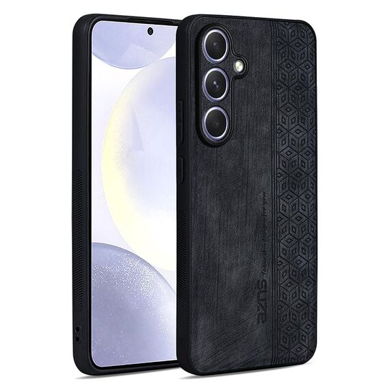 Per Samsung Galaxy S25+ 5G AZNS Custodia per telefono con effetto pelle in rilievo 3D (nero)