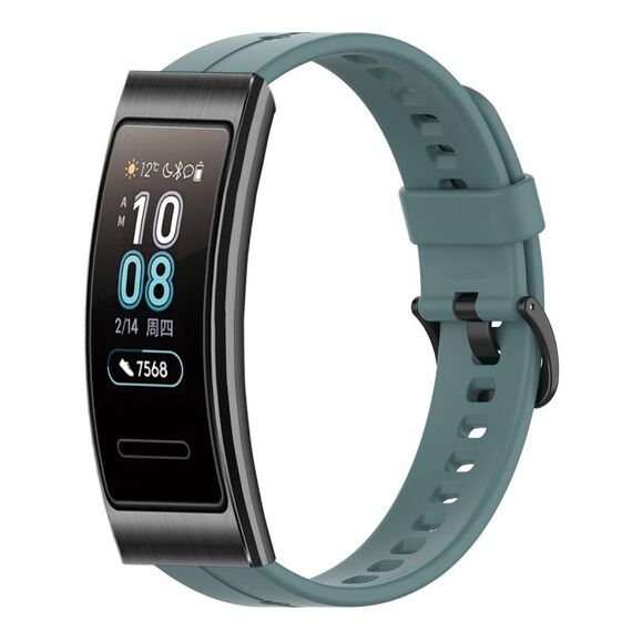 Per cinturino in silicone tinta unita Huawei Band 3 (Rock Cyan)