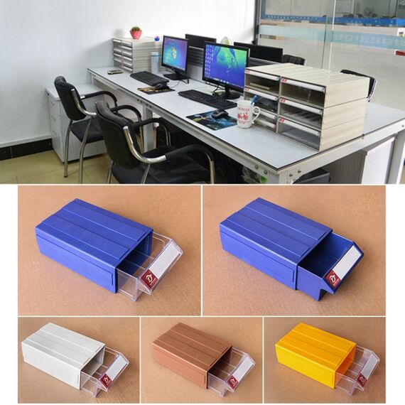 Set 2 scatole in plastica rinforzata per attrezzi e hardware colori casuali HC8176
