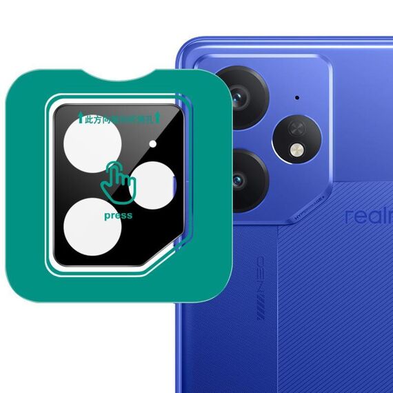 Per Realme Neo7 imak Black Version HD Glass Pellicola per obiettivo della fotocamera posteriore, versione autoposizionante