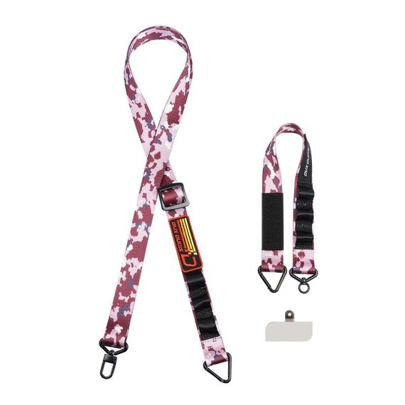 DUX DUCIS Outdoor Series Nylon regolabile tracolla per telefono cellulare (rosa mimetico)
