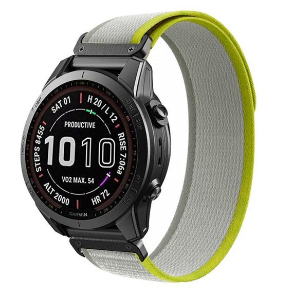 Per Garmin 22mm Loop Nylon Hook and Loop Fastener Quick Release Watch Band (giallo albicocca)