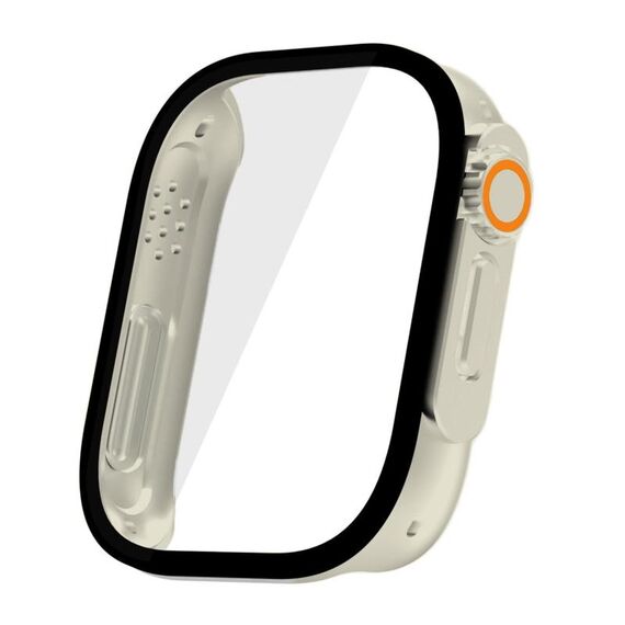 Per Redmi Watch 5 Lite cambia con la custodia protettiva per orologio in PC integrato con pellicola ultra temperata (bianco avorio)