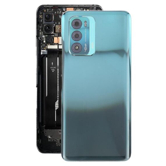 Per ZTE Blade V40 Cover posteriore della batteria con adesivo / Cover dell'obiettivo della fotocamera (blu)