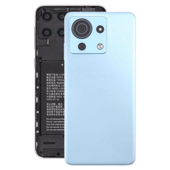 Per ZTE Blade V50 Vita Cover posteriore della batteria con copriobiettivo della fotocamera (blu)