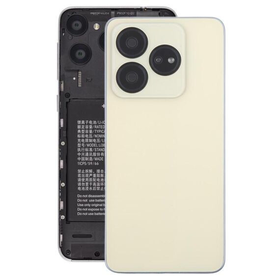 Per ZTE Blade V60 Design Z2350 Cover posteriore in vetro per batteria con cornice centrale/Copertura per obiettivo della fotocamera